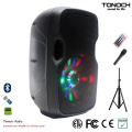 8 Inches Professional Portable Multimedia Speaker with Program RGB Light